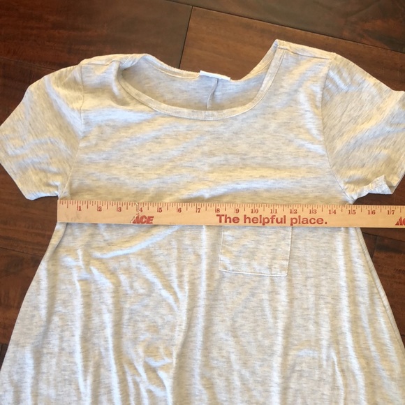 LuLaRoe | Carly t-shirt dress hi low hem grey - Picture 12 of 14